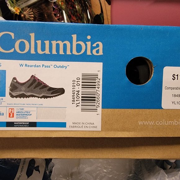 Columbia Rearden Pass Outdry Hiking Shoes Size 11 - Picture 9 of 9